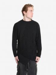 La Haine Inside Us Longsleeve | 3M M1161 | Mężczyzna | Czarny. Czarne bluzki z długim rękawem męskie La Haine Inside Us, m, bez wzorów, z bawełny, z asymetrycznym kołnierzem. W wyprzedaży za 599.00 zł.