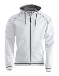 Clique Gerry bluza z kapturem unisex w dzianinie strukturalnej – white. Białe bluzy męskie CLIQUE, xl, bez wzorów, z bawełny, z kapturem. Za 273.74 zł.