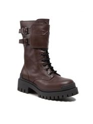 Pinko Trapery Cumino Bootie 1H2135 A072 Brązowy. Brązowe śniegowce i trapery damskie Pinko, ze skóry. Za 1,489.00 zł.