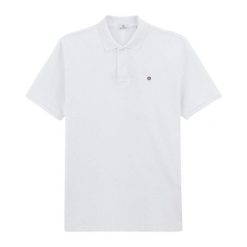 Polo Serge Blanco Lucas. Białe koszulki polo męskie SERGE BLANCO, m, bez wzorów, bez ramiączek. W wyprzedaży za 299.00 zł.