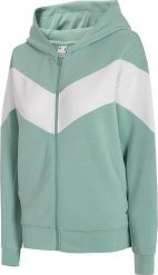 4f Bluza damska 4F miętowa H4L21 BLD019 47S S. Zielone bluzy damskie 4f, l, bez wzorów, bez kaptura. Za 223.56 zł.