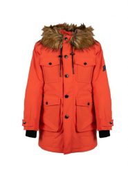Diesel Parka "Jorg" | A062840IDAP | Mężczyzna | Pomarańczowy. Brązowe kurtki męskie Diesel, na zimę, m, bez wzorów, z bawełny, eleganckie, z kapturem. W wyprzedaży za 749.00 zł.