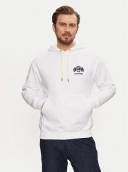 Tommy Hilfiger Bluza MW0MW37462 Biały Regular Fit. Białe bluzy męskie Tommy Hilfiger, l, bez wzorów, z bawełny, bez kaptura. Za 479.99 zł.