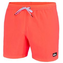 Spodenki surfingowe męskie Quiksilver Volley krótkie. Brązowe kąpielówki męskie Quiksilver, m, bez wzorów, z poliesteru. W wyprzedaży za 99.99 zł.