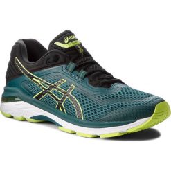 Buty ASICS - GT-2000 6 T805N Everglade/Black 300. Czarne buty sportowe męskie Asics, z materiału. W wyprzedaży za 459.00 zł.
