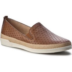 Espadryle CAPRICE - 9-24201-28 Camel Nappa 321. Brązowe espadryle damskie Caprice, ze skóry. W wyprzedaży za 199.00 zł.