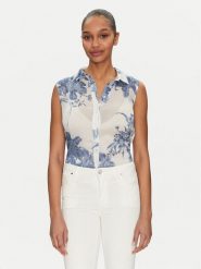 Guess Koszula W5GH95 WDW82 Kolorowy Slim Fit. Bluzki damskie Guess, xl, z aplikacjami, z syntetyku, bez kołnierzyka, bez ramiączek. Za 179.99 zł.