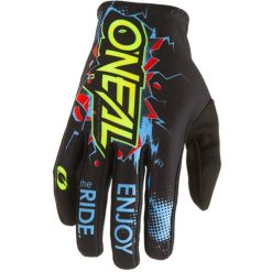 Rękawiczki rowerowe mtb dziecięce O'neal Matrix Villain. Czarne rękawiczki dziecięce O'NEAL, bez wzorów, z materiału. Za 109.00 zł.