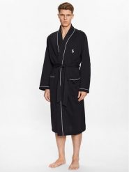 Polo Ralph Lauren Szlafrok 714899677001 Czarny. Czarne szlafroki męskie Polo Ralph Lauren, m, bez wzorów, z syntetyku, bez ramiączek, bez kaptura. Za 599.99 zł.