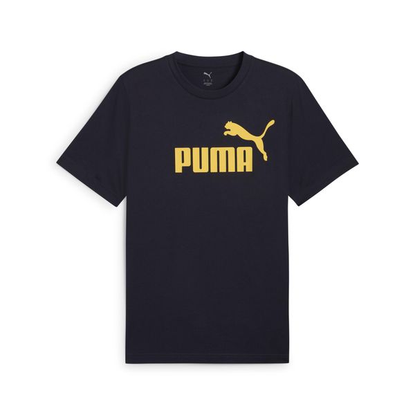 Męska koszulka ESS z logo No. 1 PUMA New Navy Blue. Niebieskie buty sportowe męskie Puma, z gumy, bez zapięcia, do biegania. Za 190.00 zł.