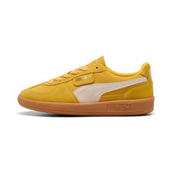 Sneakersy Puma Palermo. Żółte obuwie sportowe damskie Puma, bez wzorów, trekkingowe. Za 308.99 zł.