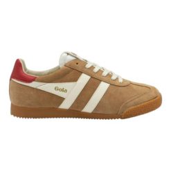 Baskets Femme Baskets Gola ELAN Marron Gola. Białe obuwie sportowe damskie Gola, bez wzorów, z zamszu, tenisowe. Za 309.00 zł.