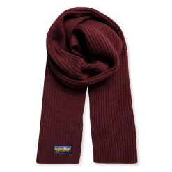 Szalik zimowy damski Superdry Vintage Radear 2.0. Brązowe szaliki i chusty damskie Superdry., na zimę, bez wzorów, z poliesteru, vintage. Za 111.55 zł.