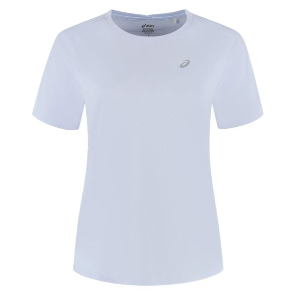 Koszulka damska Asics. Fioletowe t-shirty damskie Asics, bez wzorów, sportowe, bez kołnierzyka. Za 170.00 zł.