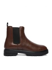 Lanetti Sztyblety CEO-123AM1760 Brązowy. Brązowe botki męskie Lanetti, bez wzorów, z materiału, bez zapięcia. Za 189.99 zł.