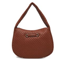 Torebka Guess. Brązowe torebki do ręki damskie Guess, z aplikacjami, klasyczne, bez dodatków. Za 339.99 zł.
