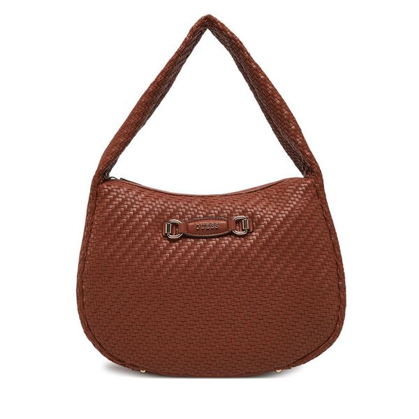 Torebka Guess. Brązowe torebki do ręki damskie Guess, z aplikacjami, klasyczne, bez dodatków. Za 339.99 zł.
