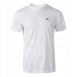 T-shirt Męski Mando. Białe t-shirty męskie MARTES ESSENTIALS, l, bez wzorów, z bawełny, bez kołnierzyka. Za 43.99 zł.