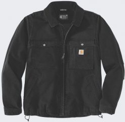 Kurtka Carhartt Montana Rugged Flex Duck Black. Czarne kurtki męskie Carhartt, m, bez wzorów, bez kaptura. Za 749.00 zł.