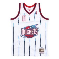 Koszulka Nba Houston Rockets Yao Ming. Białe koszulki sportowe męskie Mitchell & Ness, bez wzorów, bez kołnierzyka, bez ramiączek, do koszykówki. Za 517.00 zł.