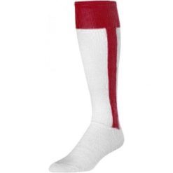 Skarpety baseballowe - Skarpety baseballowe 2w1 - dla dorosłych. Czerwone skarpety damskie TCK, bez wzorów. Za 86.95 zł.