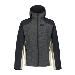 Techniczna kurtka softshell do wędrówek Icepeak Beedeville. Czarne kurtki męskie Icepeak, s, bez wzorów, z softshellu, eleganckie, bez kaptura. Za 390.50 zł.