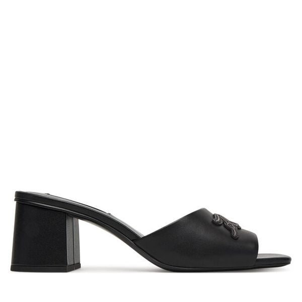 Klapki KARL LAGERFELD. Czarne klapki damskie KARL LAGERFELD, bez wzorów, bez obcasa. Za 589.99 zł.