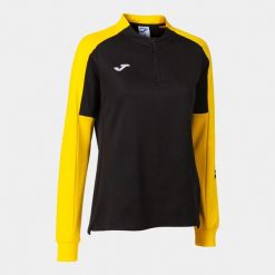 Bluza do piłki nożnej damska Joma Eco Championship. Czarne bluzy damskie Joma, s, bez wzorów, z poliesteru, bez kaptura. Za 142.00 zł.