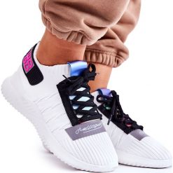 Damskie Wsuwane Sportowe Buty Sneakersy Białe Klayra. Białe obuwie sportowe damskie bez wzorów, z gumy. Za 145.53 zł.