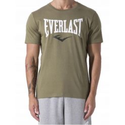 KOSZULKA męska EVERLAST 37M290J86-9700 t-shirt sportowa khaki bawełniana M. Zielone koszulki sportowe męskie Everlast, m, bez wzorów, z bawełny, bez kołnierzyka, bez ramiączek. Za 69.00 zł.