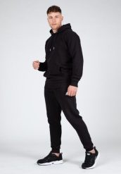 Crowley Męskie Oversize bluza z kapturem - Czarny. Czarne bluzy męskie GORILLA WEAR, m, bez wzorów, z bawełny, z kapturem. Za 265.00 zł.