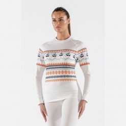 Koszulka termoaktywna Damska SURFANIC SWE2604. Białe koszulki sportowe damskie Surfanic, bez wzorów, bez kołnierzyka, bez ramiączek, narciarskie. Za 169.99 zł.