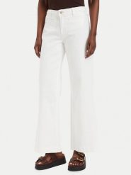 Guess Jeansy W6GB15 W1886 Kremowy Wide Leg. Białe jeansy damskie Guess. Za 434.99 zł.