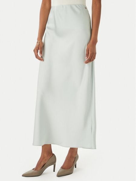 Calvin Klein Spódnica maxi LV044F621G Zielony Regular Fit. Zielone spódnice damskie Calvin Klein, l, bez wzorów, z syntetyku, maxi. Za 283.99 zł.