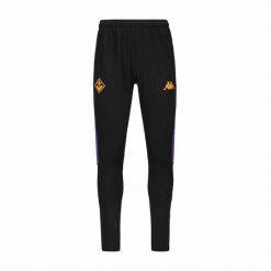 Spodnie dresowe Fiorentina Abunszip Pro 8 2024/25. Czarne spodnie sportowe męskie Kappa, bez wzorów, z dresówki, do piłki nożnej. W wyprzedaży za 226.50 zł.