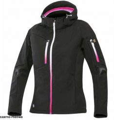 Ardon Damska kurtka softshell z kapturem materiał elastictechflexi membrana wodoodporna wiatroszczelna oddychająca % polieste % elastan czarno-niebies. Czarne kurtki sportowe damskie Ardon, bez wzorów, z elastanu, z kapturem. Za 238.57 zł.