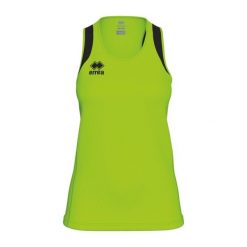 Damski tank top Errea Starter. Czarne koszulki sportowe damskie ERREA, bez wzorów, z materiału, sportowe, bez kołnierzyka. Za 237.00 zł.