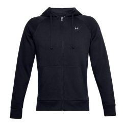 Męska Bluza Z Kapturem Rival Fleece Full Zip. Czarne bluzy męskie Under Armour, m, bez wzorów, z kapturem. Za 326.99 zł.