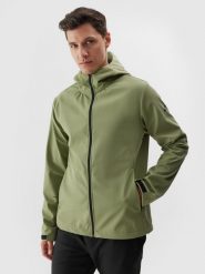 4F Kurtka softshell wiatroodporna membrana 5000 męska - khaki XXL. Brązowe kurtki męskie 4f, na zimę, m, bez wzorów, z dzianiny, klasyczne, z kapturem. W wyprzedaży za 139.99 zł.