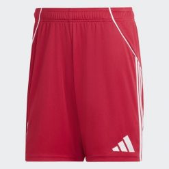 Spodenki podstawowe Liverpool FC 25/26. Czerwone szorty męskie Adidas, s, bez wzorów, z materiału, klasyczne. Za 199.00 zł.