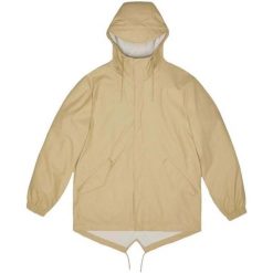 Kurtka RAINS FISHTAIL JACKET W3 Beżowy. Brązowe kurtki damskie Rains, m, bez wzorów, z syntetyku, bez kaptura. Za 274.99 zł.
