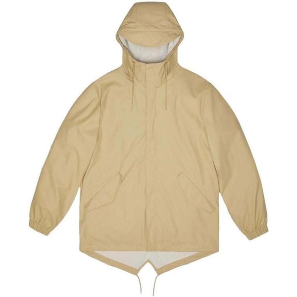 Kurtka RAINS FISHTAIL JACKET W3 Beżowy. Brązowe kurtki damskie Rains, m, bez wzorów, z syntetyku, bez kaptura. Za 274.99 zł.
