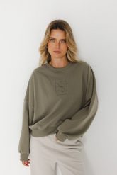 BLUZA JESS OLIWKA One size - Flawless. Bluzy damskie Flawless, s, bez wzorów, bez kaptura. Za 286.45 zł.