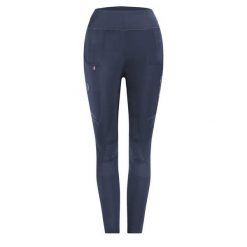 Damskie legginsy jeździeckie Cavallo Lin Grip Rl. Niebieskie legginsy damskie CAVALLO, z aplikacjami, do jazdy konnej. Za 284.85 zł.