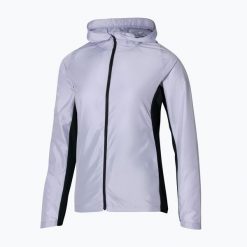 Kurtka do biegania damska Mizuno Alpha. Fioletowe kurtki damskie Mizuno, s, bez wzorów, z materiału, bez kaptura, do biegania. Za 139.99 zł.