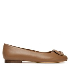 Baleriny Sergio Bardi. Brązowe baleriny damskie Sergio Bardi, bez wzorów, bez obcasa. Za 249.99 zł.