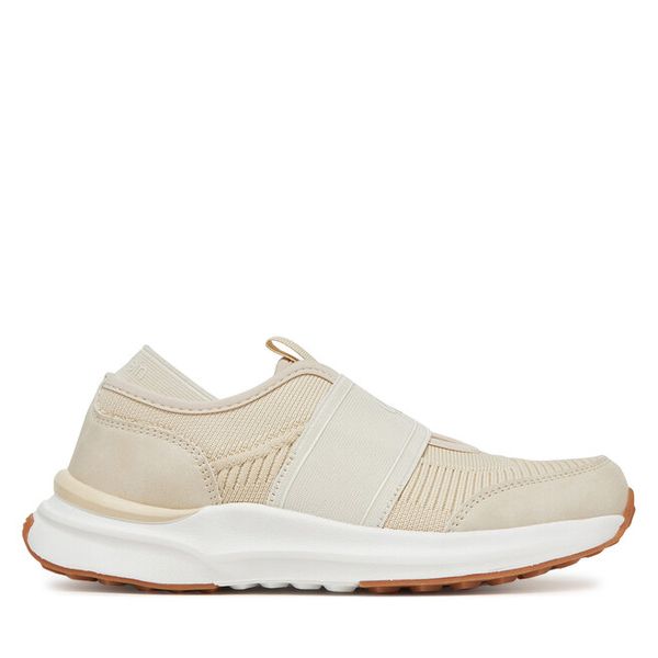 Sneakersy Calvin Klein Jeans. Brązowe trampki i tenisówki chłopięce Calvin Klein Jeans, bez wzorów, z jeansu, bez zapięcia. Za 198.99 zł.