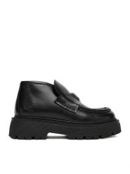 G-Star Raw Botki CEO-DEFNE-70863 Czarny. Czarne botki damskie G-Star Raw, ze skóry, retro, bez obcasa, na płaskiej podeszwie, bez zapięcia. Za 319.99 zł.