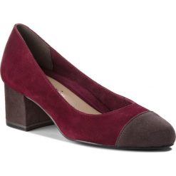 Półbuty TAMARIS - 1-22400-21 Merlot/Anthra. 511. Czerwone półbuty damskie Tamaris, z materiału. W wyprzedaży za 189.00 zł.