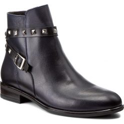 Botki BALDACCINI - 956500-J Ne.Eclisse/Czarny S. Niebieskie botki damskie Baldaccini, ze skóry, bez obcasa. W wyprzedaży za 269.00 zł.